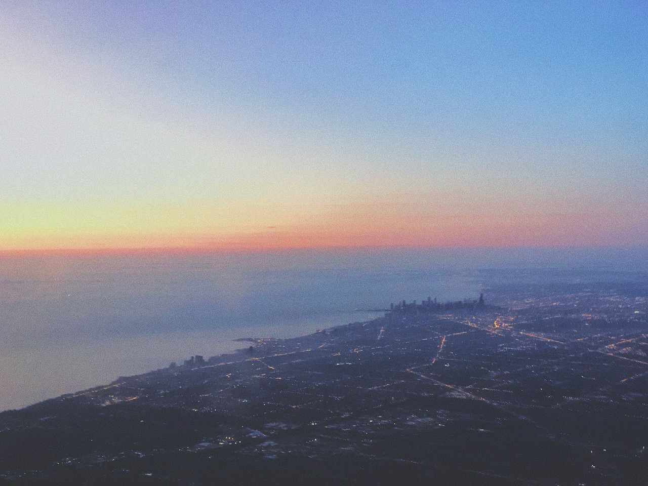 Chicago sunrise approach, photo 1 of 3