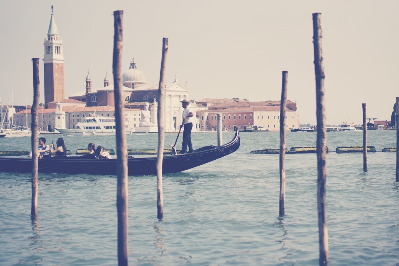 Gondolier during day