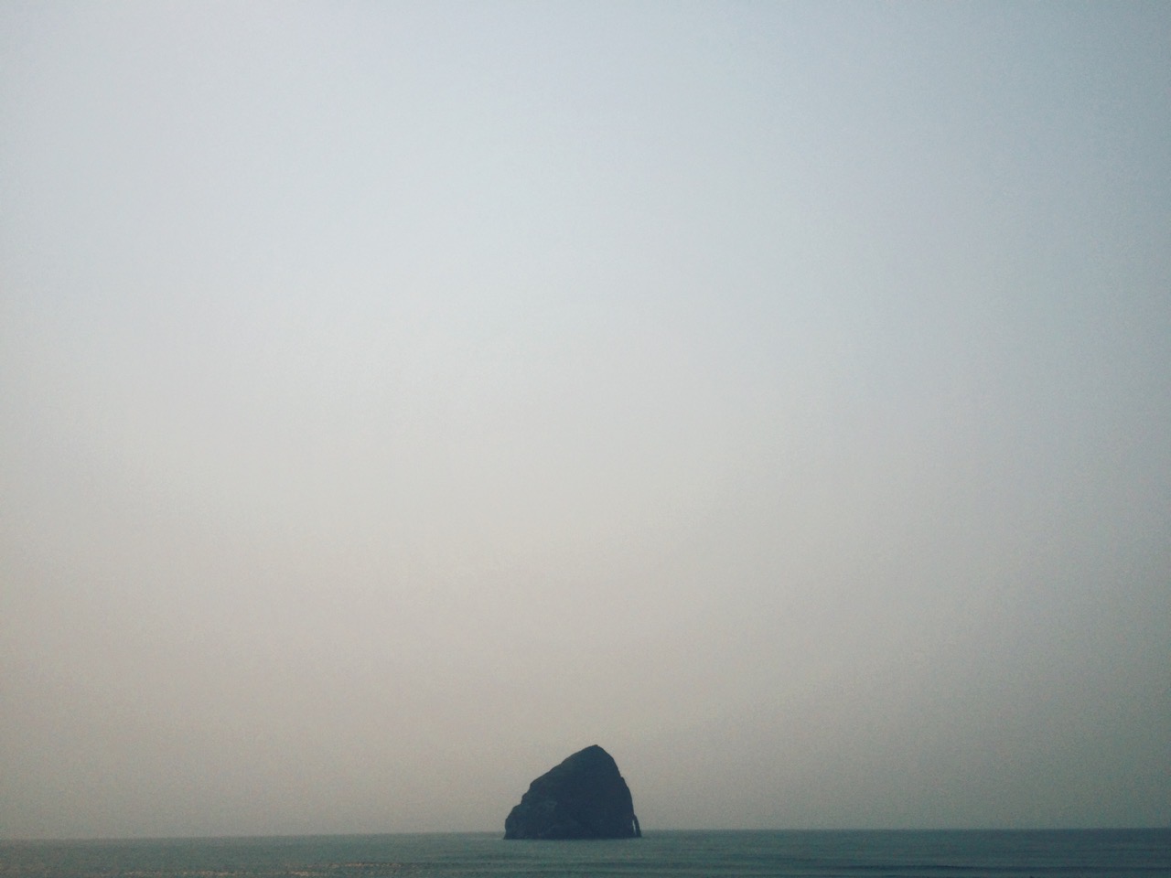 Haystack Rock from Cannon Beach
