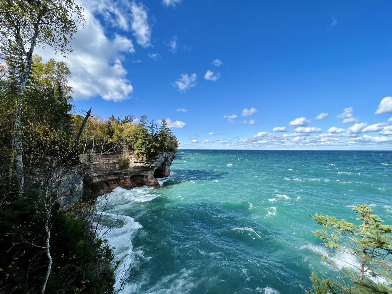 Pictured Rocks National Lakeshore, wide angle