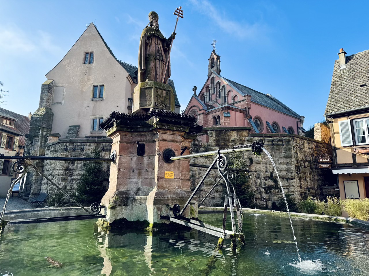 Eguisheim fountain